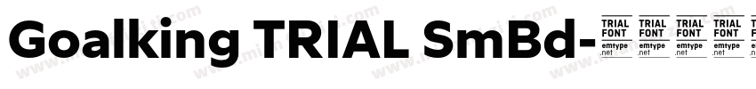 Goalking TRIAL SmBd字体转换